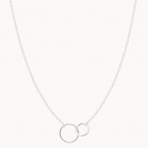 New in box! Bluboho Sterling Silver "Two Circle" Necklace - Sold Out In Store!